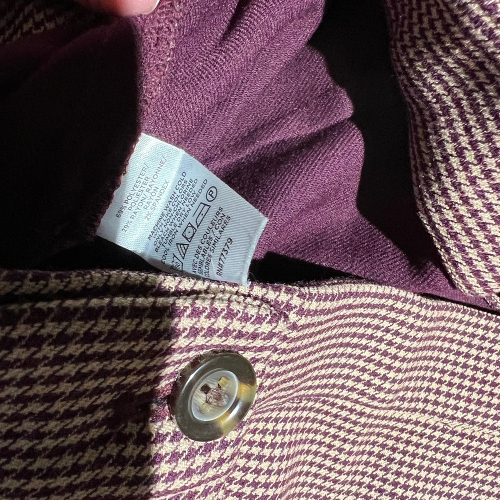 Ann Taylor Brown Houndstooth pants - Picture 7 of 7